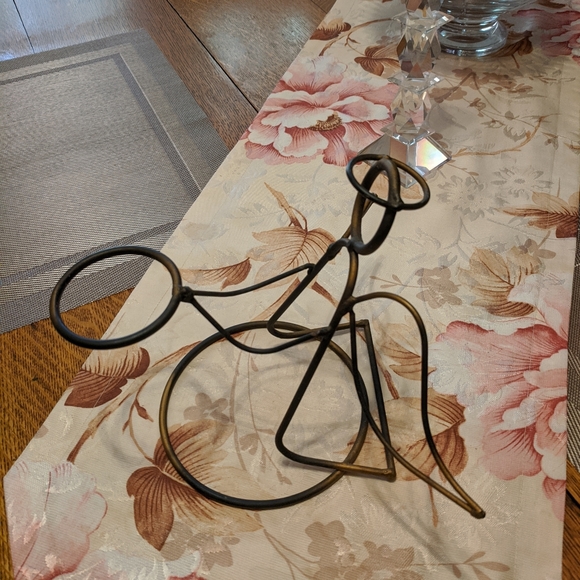 Handmade Antique Brass Angel flower Candle or anything or nothing at all holder - Picture 5 of 5